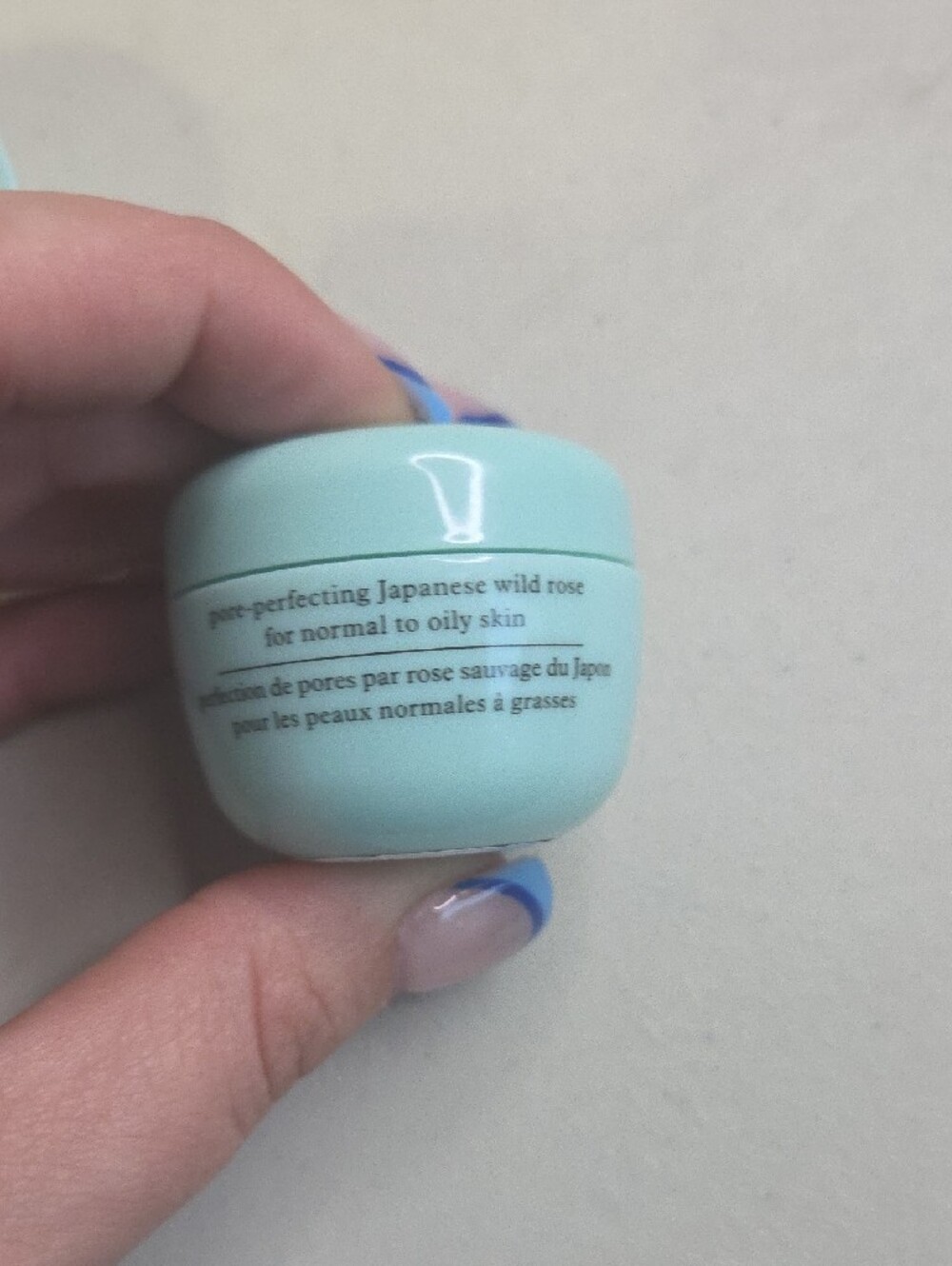 Tatcha The Water Cream Mini - Aqua Jar with Gold Lettering - Picture 2 of 3